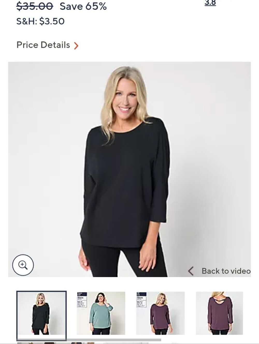 AnyBody Cozy Knit Top with Back Twist Detail